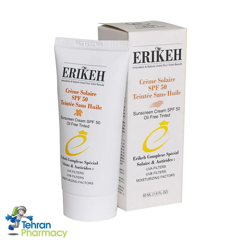 کرم ضدآفتاب رنگی پوست چرب اریکه ERIKEH Oil free - SPF50